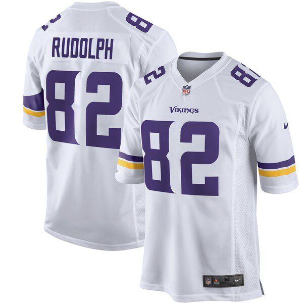 Men Minnesota Vikings 82 Kyle Rudolph Nike White Player Game NFL Jersey